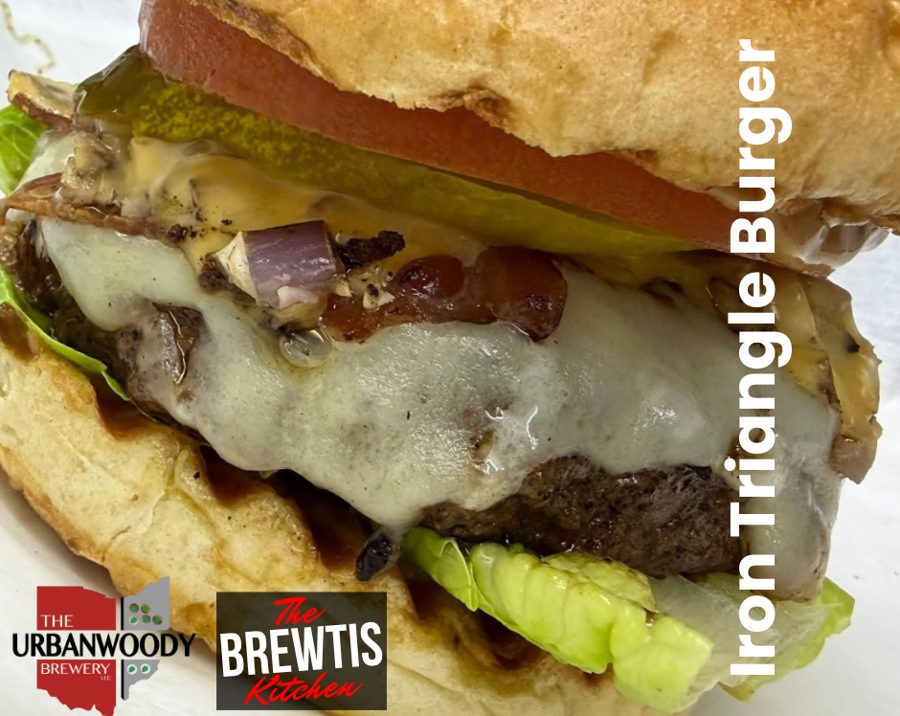 A bacon cheeseburger from the UrbanWoody kitchen